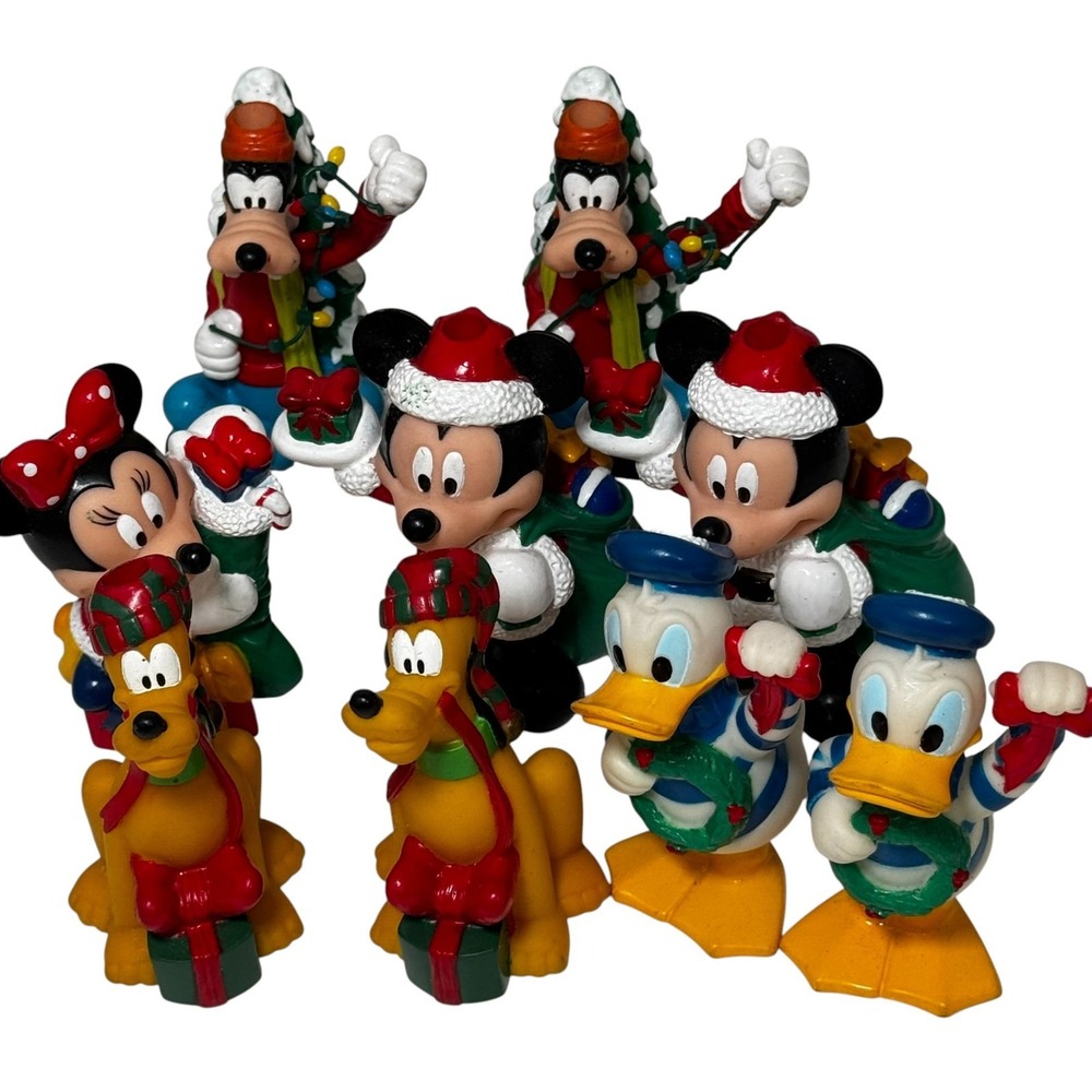 9 Disney's Mickey Mouse EZ Light Illuminated Ornaments Minnie, Donald Duck,Pluto